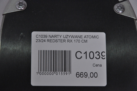 NARTY UŻYWANE ATOMIC REDSTER RX + M10 23/24 170 cm NRC1039