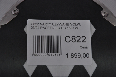 NARTY UŻYWANE VOLKL RACETIGER SC 23/24 + VMotion 12 158 cm NRC822