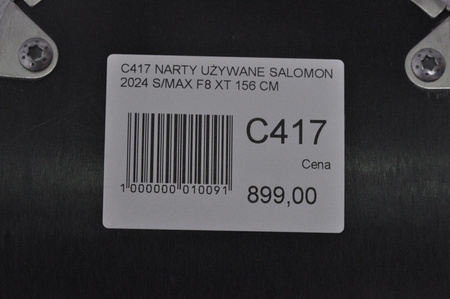 NARTY UŻYWANE SALOMON S/MAX F8 XT + M10 2024 156 cm NRC417