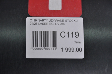 NARTY UŻYWANE STOCKLI LASER SC + MC11 24/25 177 cm NRC119