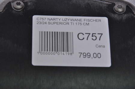 NARTY UŻYWANE FISCHER RC4 SUPERIOR TI 23/24 + Z11 175 cm NRC757