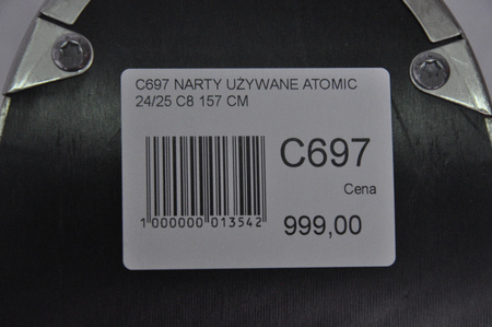 NARTY UŻYWANE ATOMIC CLOUD C8 + M10 24/25 157 cm NRC697