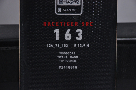 NARTY UŻYWANE VOLKL RACETIGER SRC + Motion 10 24/25 163 cm NRC216