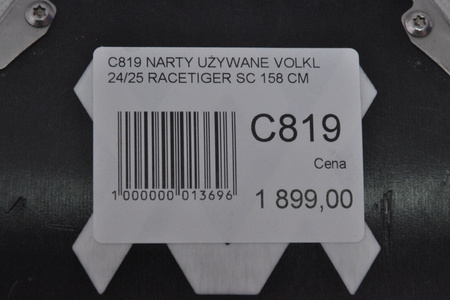 NARTY UŻYWANE VOLKL RACETIGER SC 24/25 + VMotion 12 158 cm NRC819