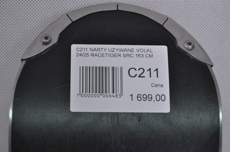 NARTY UŻYWANE VOLKL RACETIGER SRC + Motion 10 24/25 163 cm NRC211