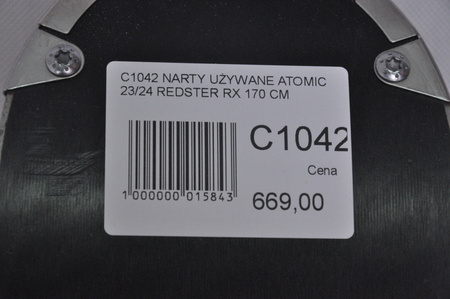 NARTY UŻYWANE ATOMIC REDSTER RX + M10 23/24 170 cm NRC1042