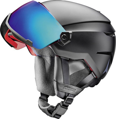 KASK NARCIARSKI ATOMIC SAVOR AMID VISOR HD Black 2023