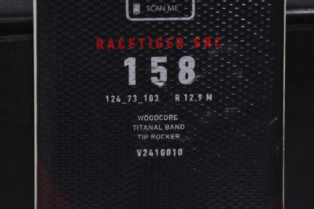 NARTY UŻYWANE VOLKL RACETIGER SRC + Motion 10 24/25 158 cm NRC209