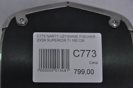 NARTY UŻYWANE FISCHER RC4 SUPERIOR TI 23/24 + Z11 160 cm NRC773