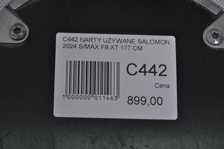 NARTY UŻYWANE SALOMON S/MAX F8 XT + M10 2024 177 cm NRC442