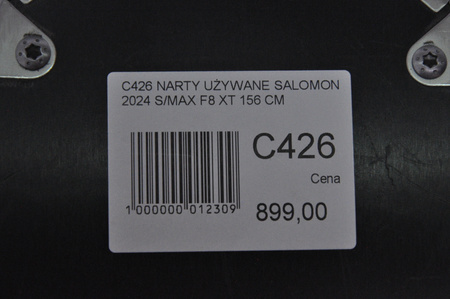 NARTY UŻYWANE SALOMON S/MAX F8 XT + M10 2024 156 cm NRC426