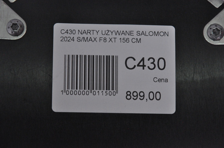 NARTY UŻYWANE SALOMON S/MAX F8 XT + M10 2024 156 cm NRC430