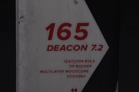 NARTY UŻYWANE VOLKL DEACON 7.2 + FTD 10 23/24 165 cm NRC1190