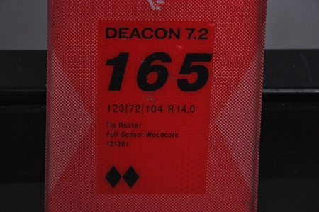 NARTY UŻYWANE VOLKL DEACON 7.2 + FTD 10 21/22 165 cm NRC1104