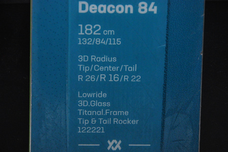 NARTY UŻYWANE VOLKL DEACON 84 + LowRide XL 13 23/24 182 cm NRC237