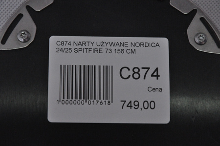 NARTY UŻYWANE NORDICA SPITFIRE 73 24/25 + Marker TP2 10 156 cm NRC874