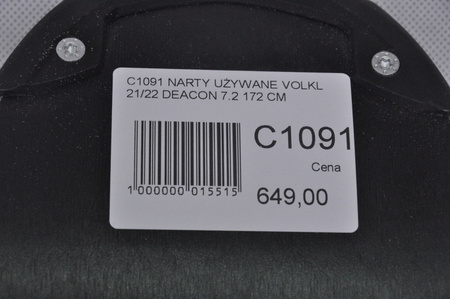 NARTY UŻYWANE VOLKL DEACON 7.2 + FTD 10 21/22 172 cm NRC1091
