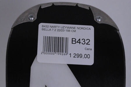 NARTY UŻYWANE NORDICA BELLE 7.2 + TP2 11 22/23 156 cm NRB432