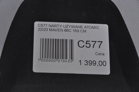 NARTY UŻYWANE ATOMIC MAVEN 86C + STRIVE 11 22/23 169 cm NRC577