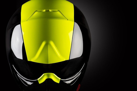 KASK NARCIARSKI KASK STEALTH Black / Yellow Fluo Shine - Silver Mirror