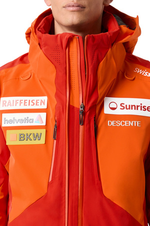 KURTKA NARCIARSKA DESCENTE SWISS NATIONAL TEAM REPLICA Mandarin Orange 2024