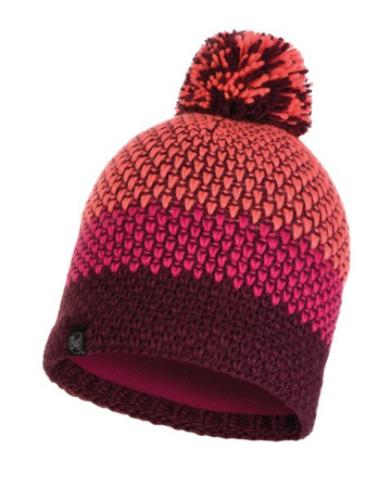 CZAPKA BUFF KNITTED & BAND POLAR HAT TIDLA BRIGHT PINK