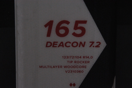 NARTY UŻYWANE VOLKL DEACON 7.2 + FTD 10 23/24 165 cm NRC1188