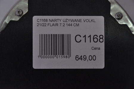 NARTY UŻYWANE VOLKL FLAIR 7.2 21/22 + FDT 10 144 cm NRC1168