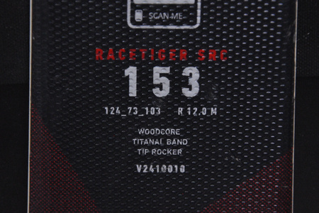 NARTY UŻYWANE VOLKL RACETIGER SRC + Motion 10 24/25 153 cm NRC200