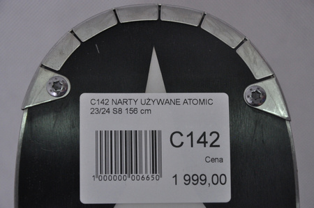 NARTY UŻYWANE ATOMIC REDSTER S8 + X12 GW 23/24 156 cm NRC142