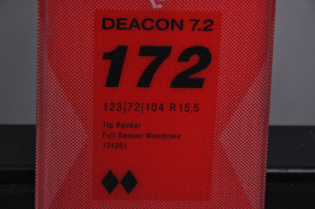 NARTY UŻYWANE VOLKL DEACON 7.2 + FTD 10 21/22 172 cm NRC1090