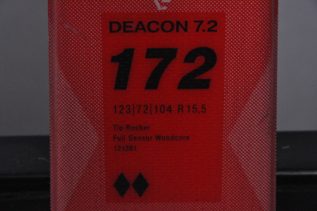 NARTY UŻYWANE VOLKL DEACON 7.2 + FTD 10 21/22 172 cm NRC1074