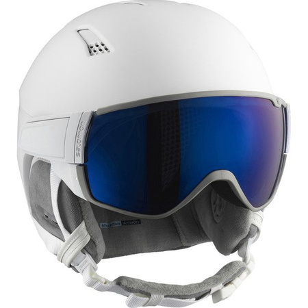 DAMSKI KASK NARCIARSKI SALOMON MIRAGE+ White/Blue 2020