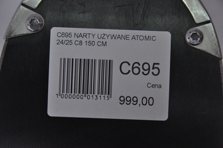 NARTY UŻYWANE ATOMIC CLOUD C8 + M10 24/25 150 cm NRC695