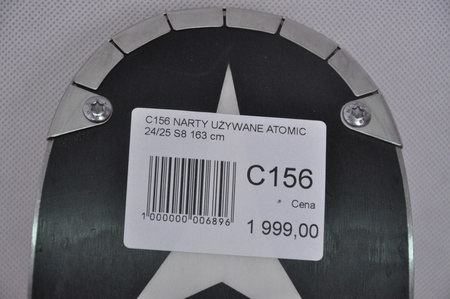 NARTY UŻYWANE ATOMIC REDSTER S8 + X12 GW 24/25 163 cm NRC156