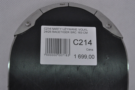 NARTY UŻYWANE VOLKL RACETIGER SRC + Motion 10 24/25 163 cm NRC214
