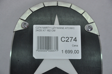 NARTY UŻYWANE ATOMIC REDSTER X7 + Atomic MI12 GW 24/25 162 cm NRC274