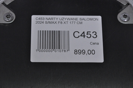 NARTY UŻYWANE SALOMON S/MAX F8 XT + M10 2024 177 cm NRC453