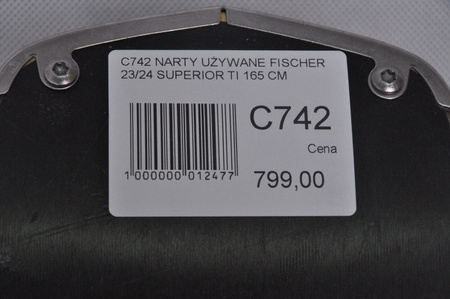 NARTY UŻYWANE FISCHER RC4 SUPERIOR TI 23/24 + Z11 165 cm NRC742