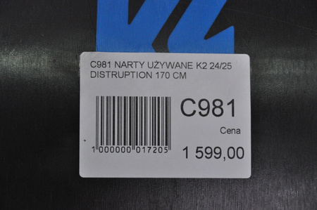 NARTY UŻYWANE K2 DISRUPTION 78TI + MXC 12 24/25 170 cm NRC981