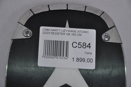 NARTY UŻYWANE REDSTER Q9 + X12 22/23 160 cm NRC584