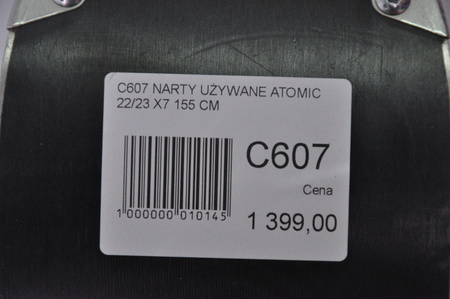 NARTY UŻYWANE ATOMIC REDSTER X7 + Atomic MI12 GW 22/23 155 cm NRC607