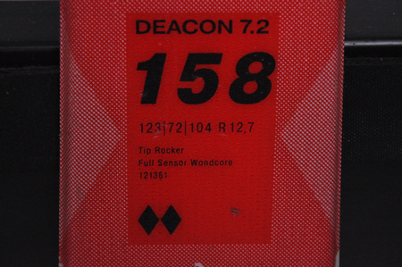 NARTY UŻYWANE VOLKL DEACON 7.2 + FTD 10 21/22 158 cm NRC1127