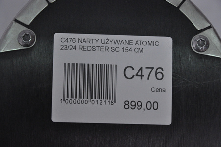 NARTY UŻYWANE ATOMIC REDSTER SC + M10 23/24 154 cm NRC476