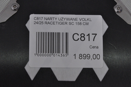 NARTY UŻYWANE VOLKL RACETIGER SC 24/25 + VMotion 12 158 cm NRC817