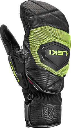 RĘKAWICE NARCIARSKIE LEKI WCR COACH 3D MITT Black/Ice Lemon 2026