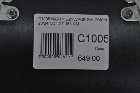 NARTY UŻYWANE SALOMON S/MAX N 4 XT + M10 23/24 153 cm NRC1005