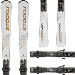 DAMSKIE NARTY STOCKLI LASER MX + MC FULLFLEX + Salomon MC12 2025