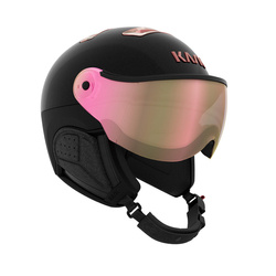 KASK NARCIARSKI KASK CHROME VISOR Black Pink Gold 2025