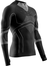 KOSZULKA TERMICZNA X-BIONIC ENERGY ACCUMULATOR LIGHT SHIRT LS 1/2 ZIP Black/Grey 2025